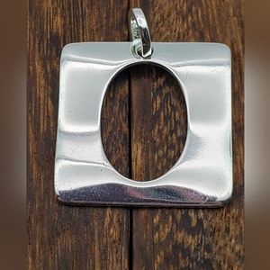 High fashion‎ modern square hollowed out necklace pendant